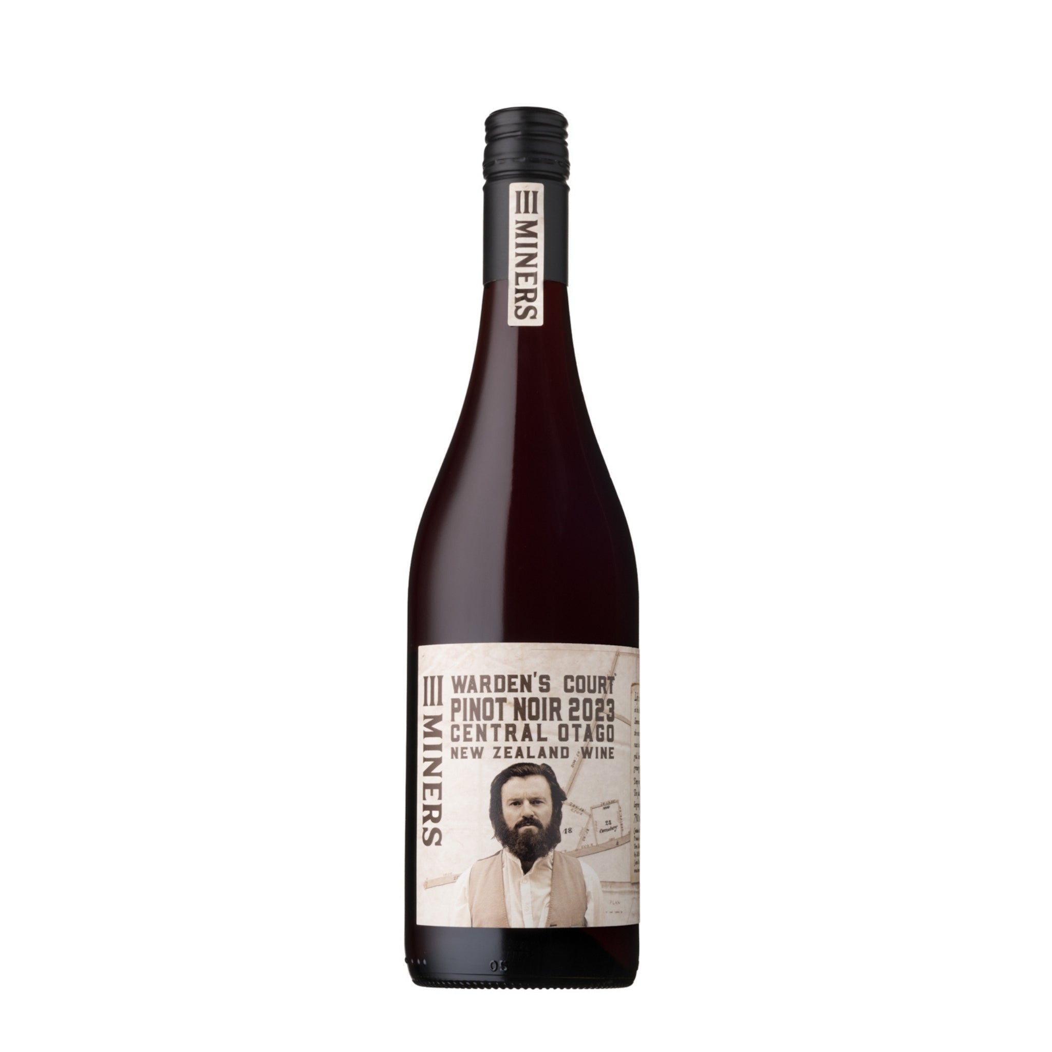 Three Miners Warden's Court Pinot Noir 2023. Central Otago